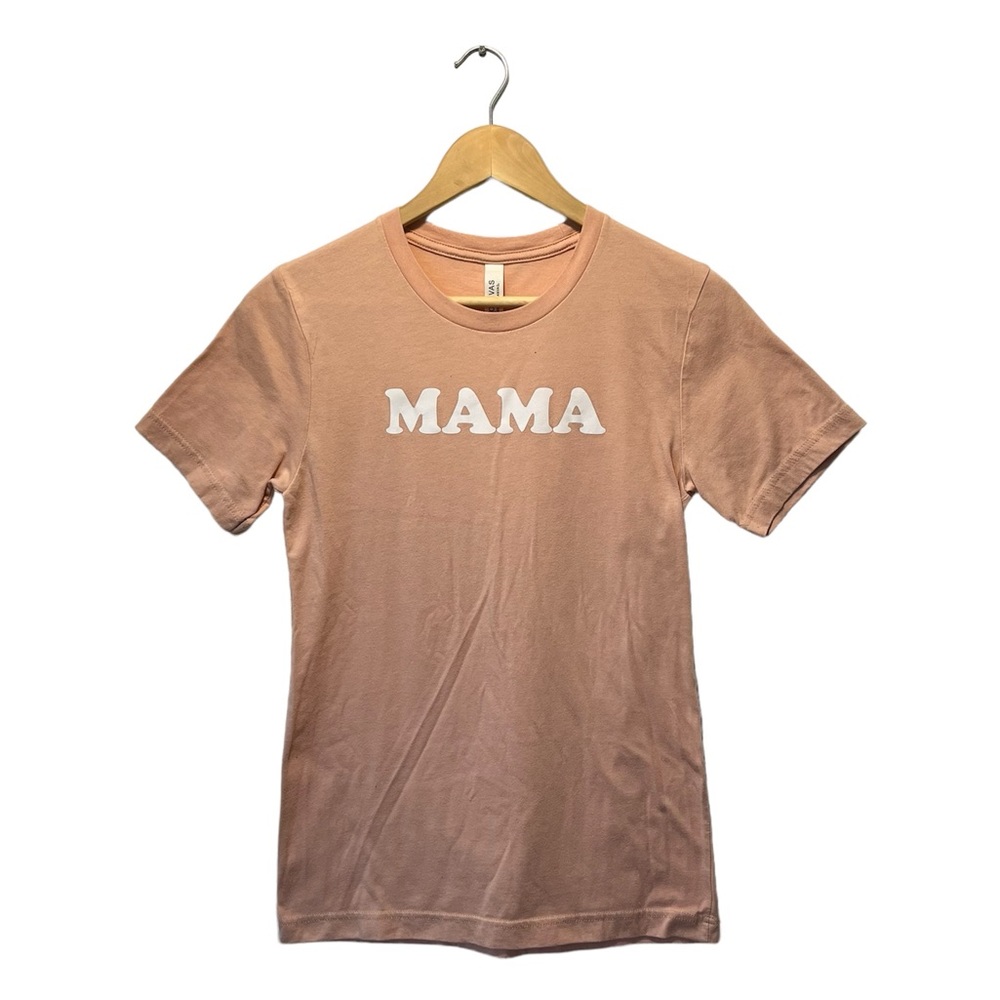 Mama tshirt, blush pink tee, women’s XS